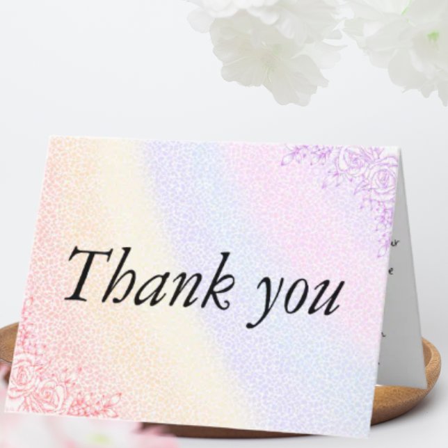 Rainbow  thank you card (Creator Uploaded)