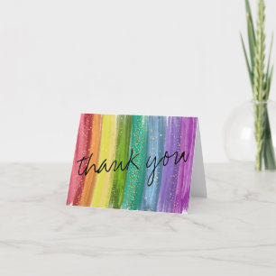 Rainbow Thank You Note