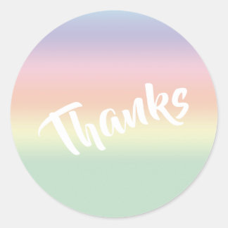 Rainbow Thanks Sticker