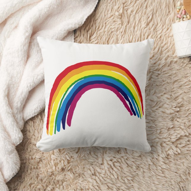 RAINBOW  THROW PILLOW (Blanket)