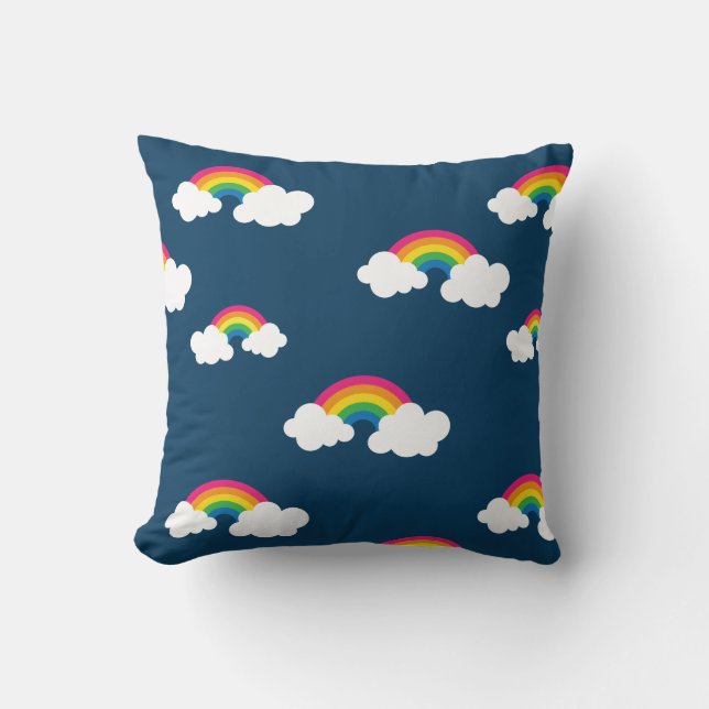 Rainbow Throw Pillow (Front)