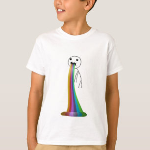 Rainbow throwing up meme T-Shirt