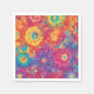 Rainbow Tie Die Design Napkin