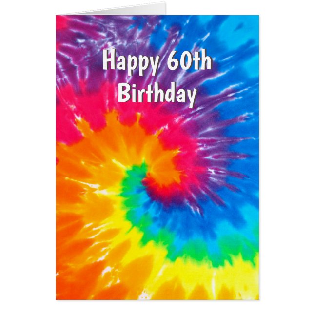 Rainbow Tie Dye 60th Birthday (Front)