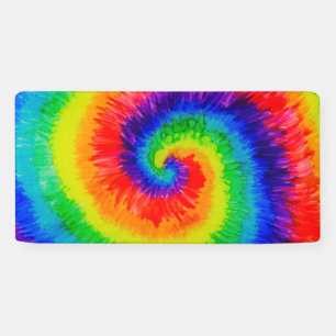 Rainbow Tie-Dye Alcohol Ink Banner