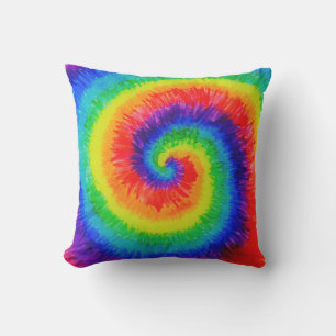 Rainbow Tie-Dye Alcohol Ink Cushion