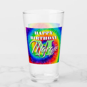 Rainbow Tie-Dye Alcohol Ink Glass