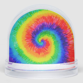 Rainbow Tie-Dye Alcohol Ink  Snowglobe