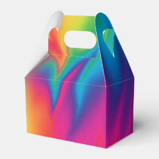 Rainbow Tie-Dye Birthday Party Favour Gable Box