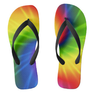 Rainbow Tie-Dye Jandals
