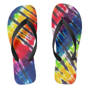 Rainbow Tie-Dye Jandals