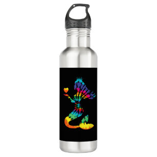 Rainbow Tie-Dye Mermaid Shirt in 60s 70s Retro Hip 710 Ml Water Bottle