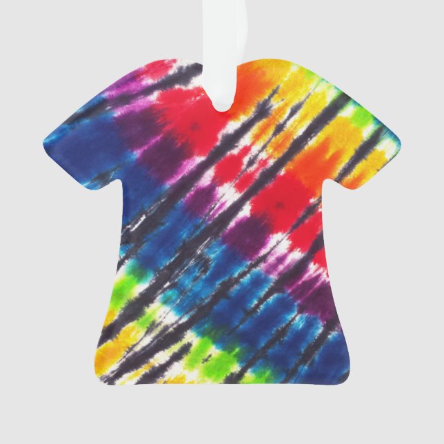 Rainbow Tie-Dye Ornament (Front)