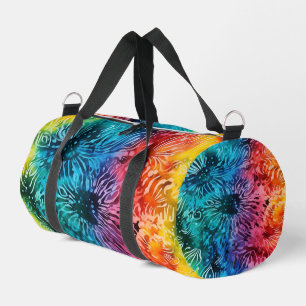 Rainbow Tie Dye Pattern Duffle Bag