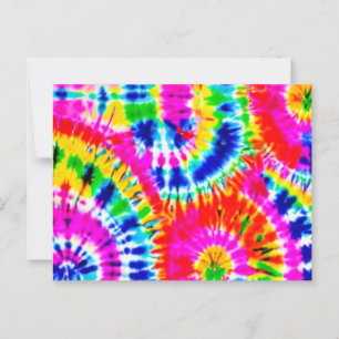 Rainbow Tie Dye Postcard
