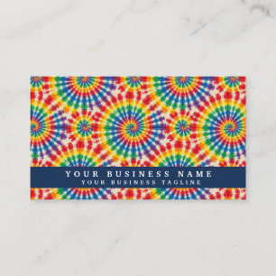 Rainbow Tie Dye Psychedelic Business Cards