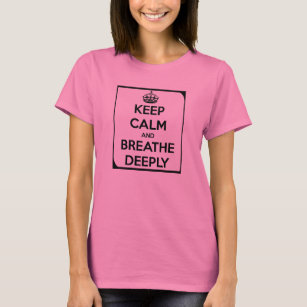 Rainbow Tie Dye T-shirt Keep Calm & Breathe Deep