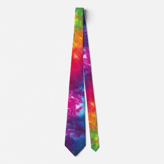Rainbow Tie-Dye Tie (Front)