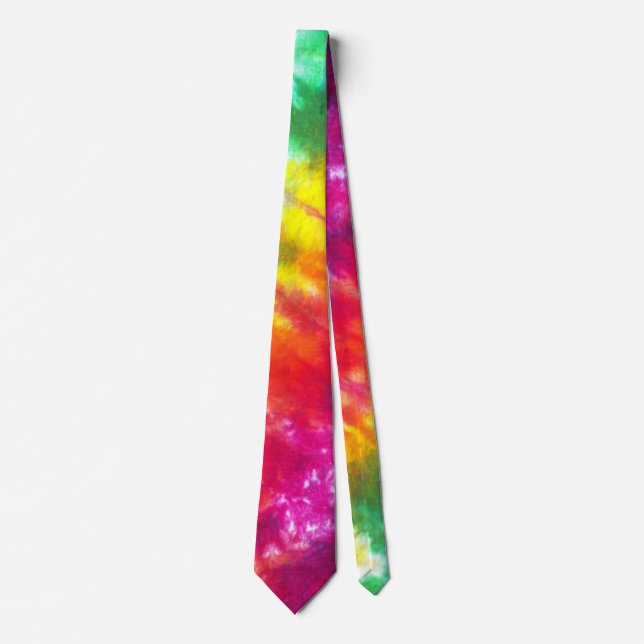 Rainbow Tie-Dye Tie (Front)