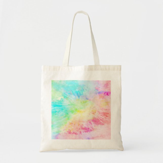 Rainbow Tie Dye Tote Bag (Front)