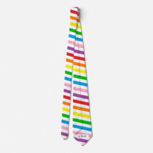 Rainbow Tie with Secret Message