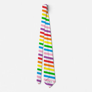Rainbow Tie with Secret Message