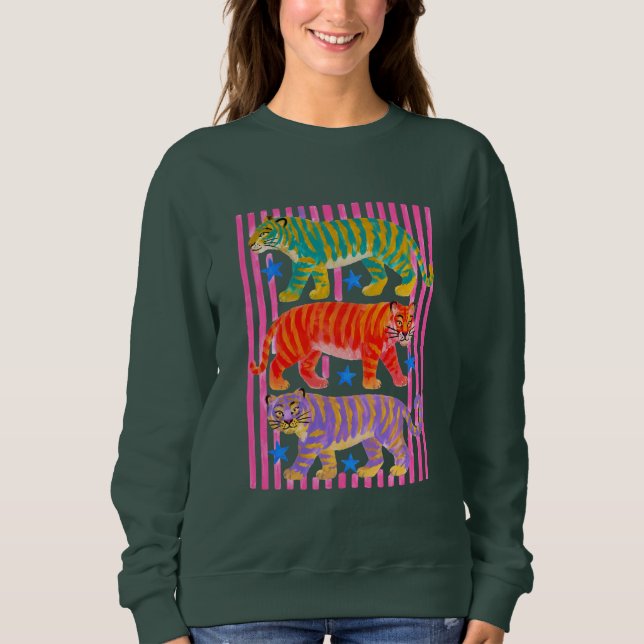 rainbow tiger dreams sweatshirt (Front)