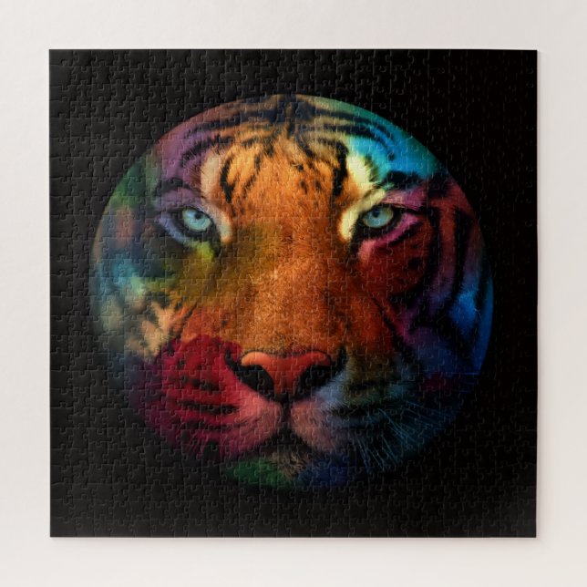Rainbow Tiger Jigsaw Puzzle (Vertical)