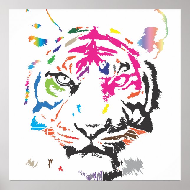 Rainbow Tiger Poster (Front)