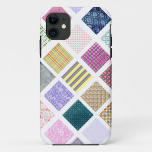 Rainbow tiled squares pattern iPhone 11 case