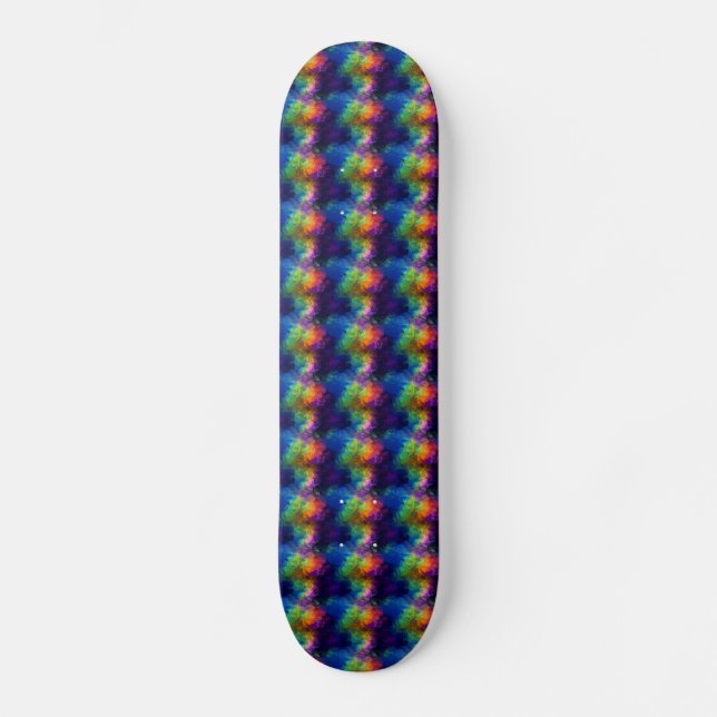 Rainbow Tissue Paper Skateboard (Front)