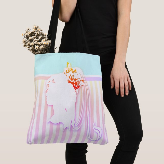 rainbow tote bag (Close Up)