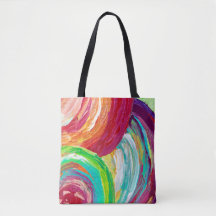 Rainbow tote bag/ pretty tote