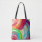 Rainbow tote bag/ pretty tote