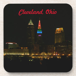 Rainbow Tower Cleveland Ohio Drink Coaster