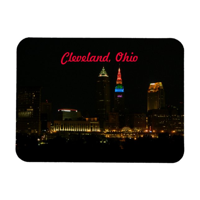 Rainbow Tower, Cleveland Ohio Magnet (Horizontal)