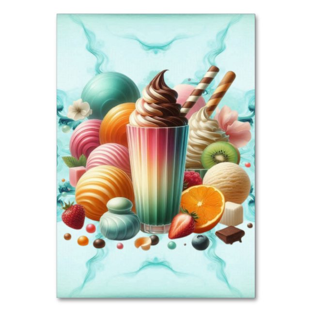 Rainbow Treat Table Number (Front)