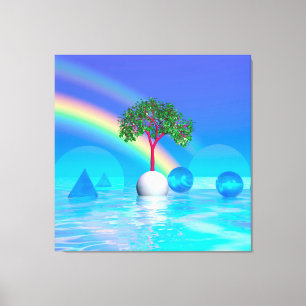 Rainbow Tree Canvas Print