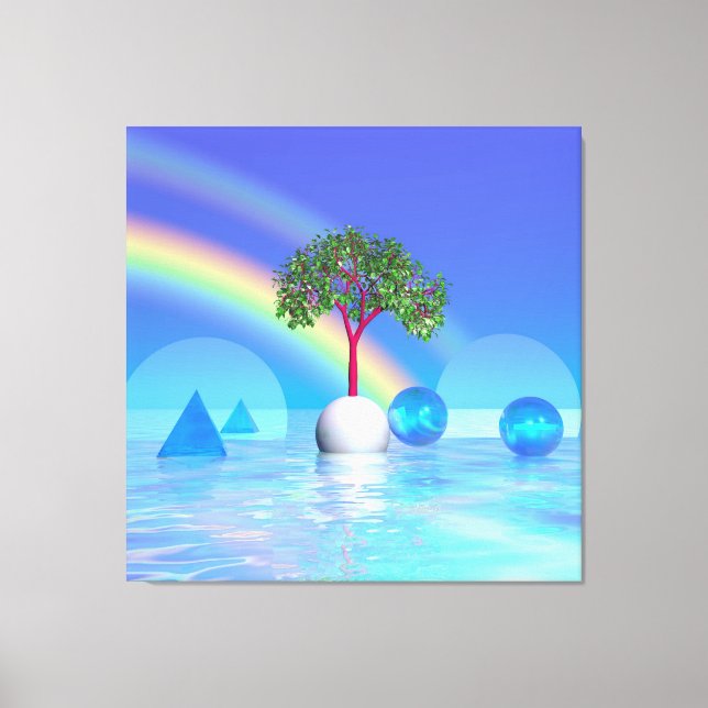 Rainbow Tree Canvas Print (Front)