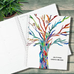 Rainbow Tree Custom Name 2023   Planner<br><div class="desc">This unique Planner is decorated with a rainbow-coloured tree. The original design was made in mosaic using tiny pieces of brightly coloured glass. Customise it with your name and year. Use the Design Tool option to change the text size, style, or colour. Because we create our own artwork you won't...</div>