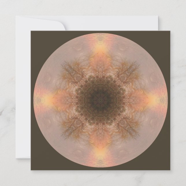 Rainbow Tree Mandala Art Card (Front)