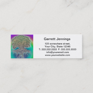 Rainbow Tree Mini Business Card