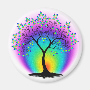 Rainbow Tree of Life Magnet