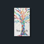 Rainbow Tree of Life Multicolored Mosaic Canvas Print<br><div class="desc">This decorative canvas features a print of a rainbow coloured mosaic tree. Bright and cheerful it would suit many different interiors and make a special gift. I made the original design in mosaic using tiny fragments of brightly coloured glass set into a pale grey plaster background. You can customise this...</div>