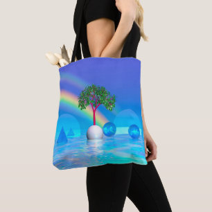 Rainbow Tree Tote Bag