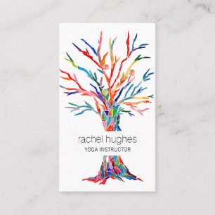 Rainbow Tree Yoga Instructor Business Card