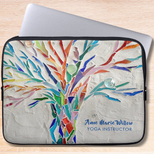 Rainbow Tree Yoga Instructor  Laptop Sleeve