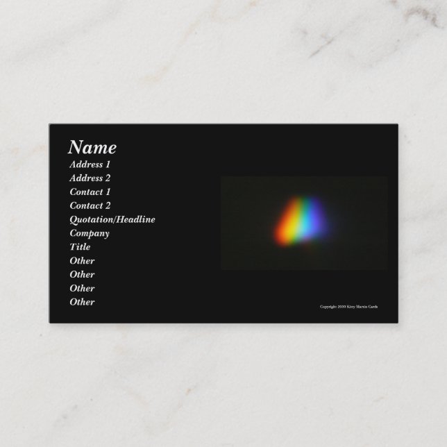 Rainbow Triangle Business Card (Front)