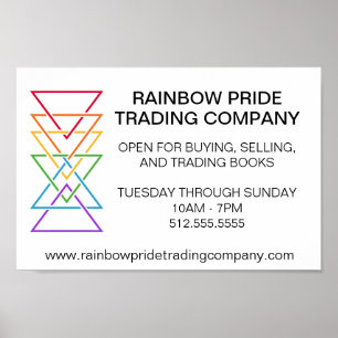 Rainbow Triangle Company Gay Pride Event Poster