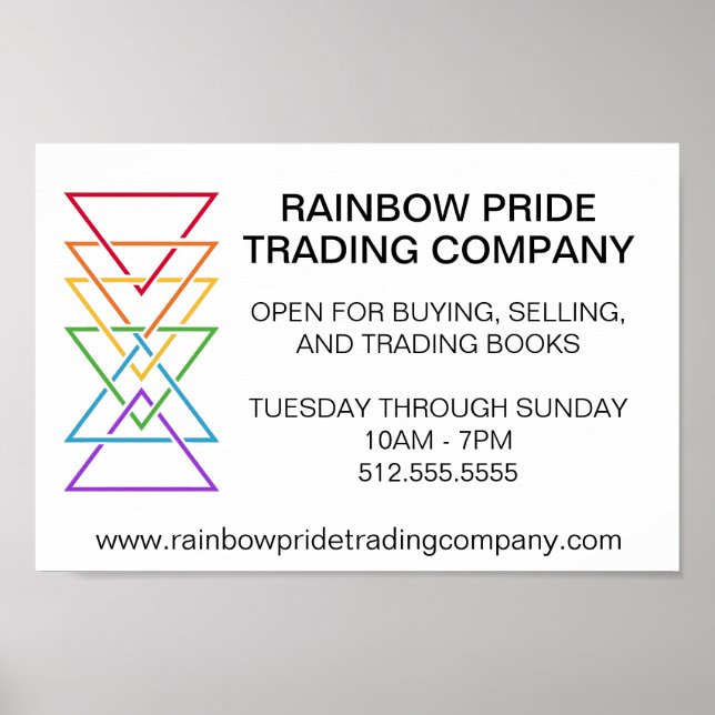 Rainbow Triangle Company Gay Pride Event Poster (Front)